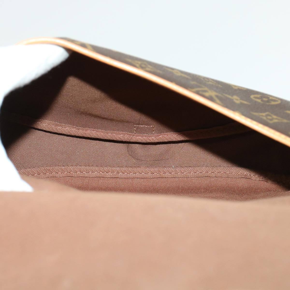 Louis Vuitton Saumur Handbag Monogram Canvas, BROWN, CANVAS, Shoulder bag