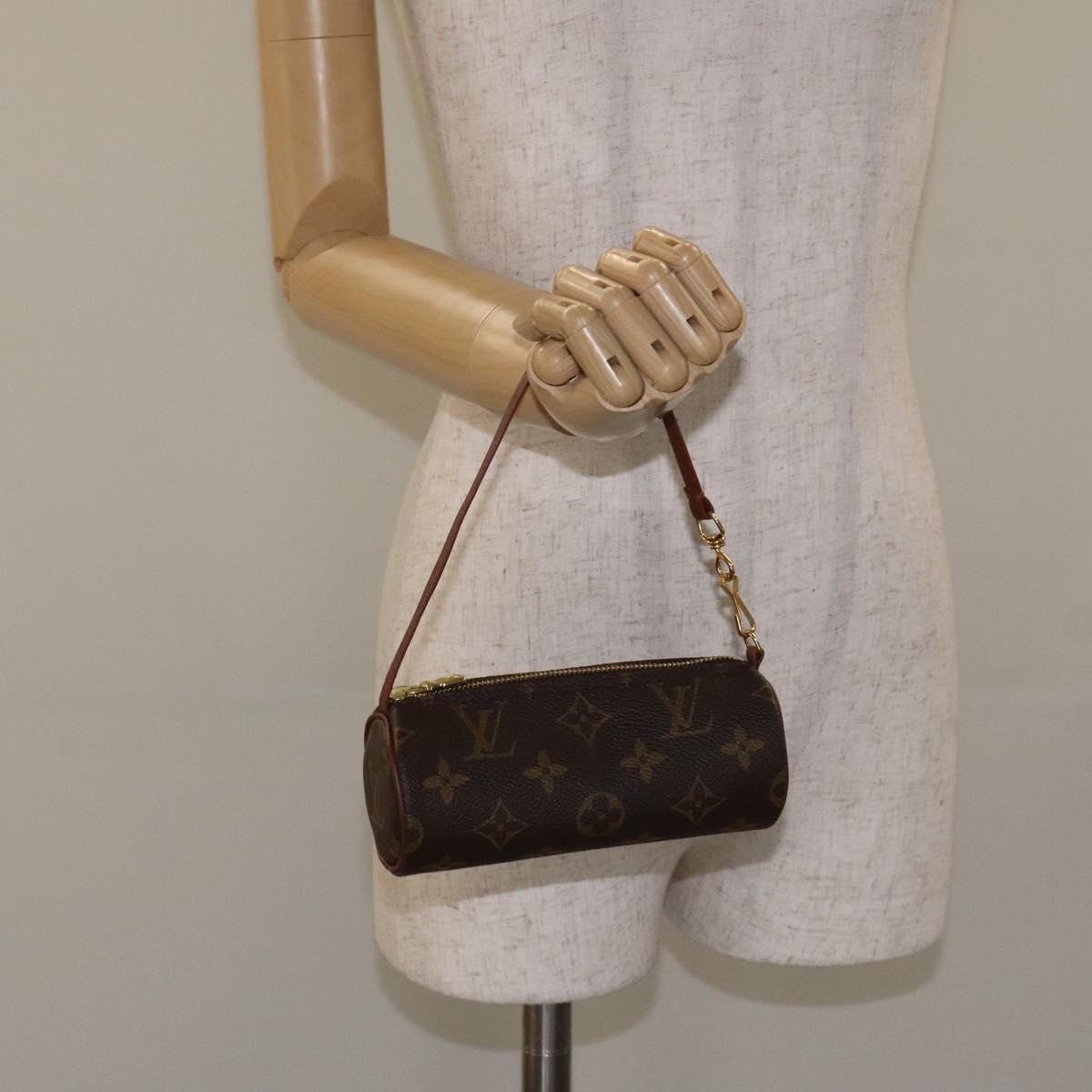 Louis Vuitton Papillon Pochette Monogram Canvas, BROWN, CANVAS, Handbag