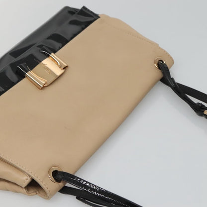 Salvatore Ferragamo Vala Shoulder Bag Leather, BEIGE, LEATHER, Shoulder bag