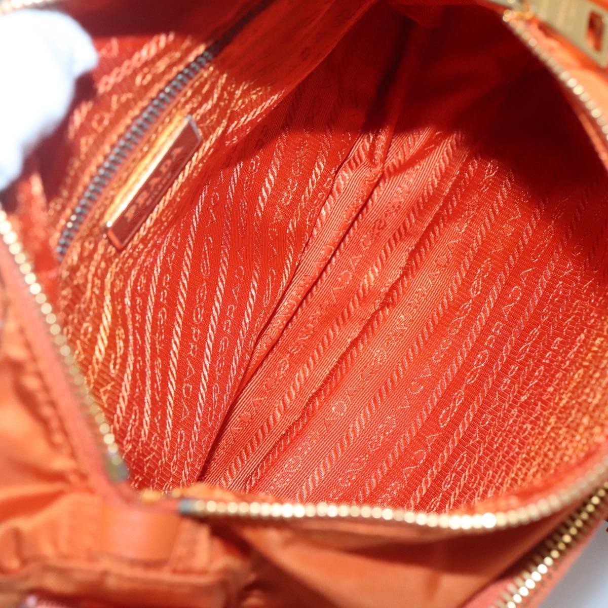 Prada Buckle Messenger Bag Tessuto, ORANGE, NYLON, Crossbody bag