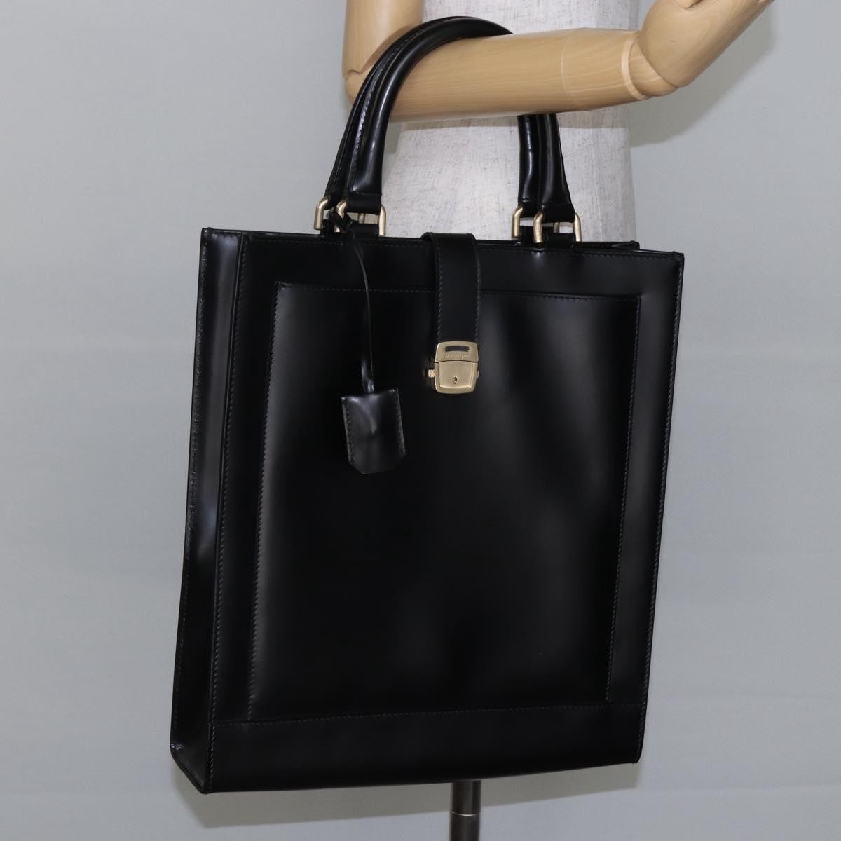 Salvatore Ferragamo Vintage Tote bag Leather, BLACK, LEATHER, Tote bag