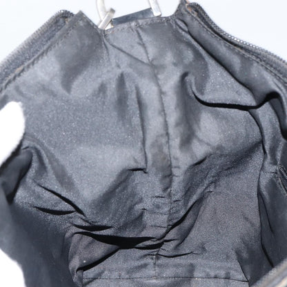 Gucci Vintage Bamboo Hobo GG Canvas, BLACK, CANVAS, Shoulder bag