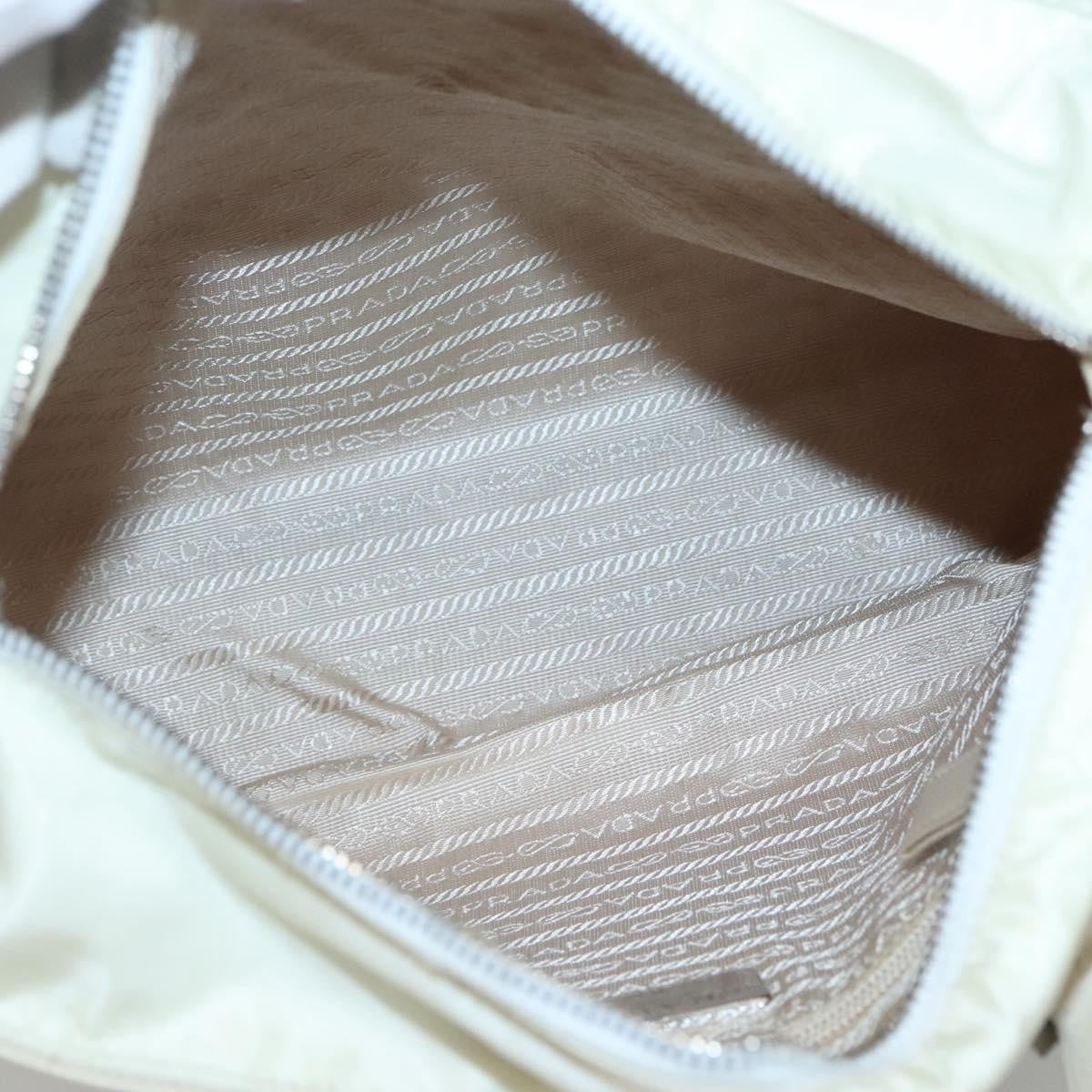 Prada Vintage Shoulder Bag Tessuto, BEIGE, NYLON, Shoulder bag