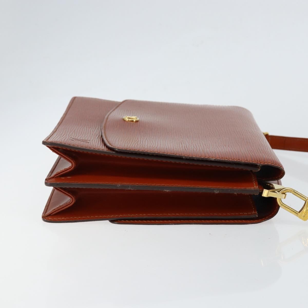 Louis Vuitton Grenelle Shoulder Bag Epi Leather, BROWN, LEATHER, Shoulder bag