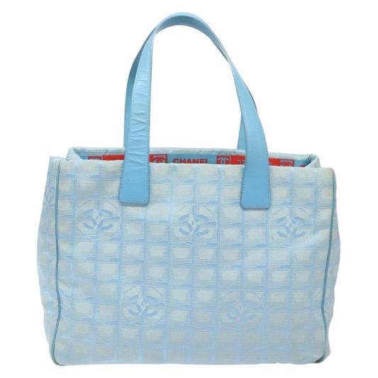 Chanel Travel Line Tote Nylon, BLUE, NYLON, Tote bag