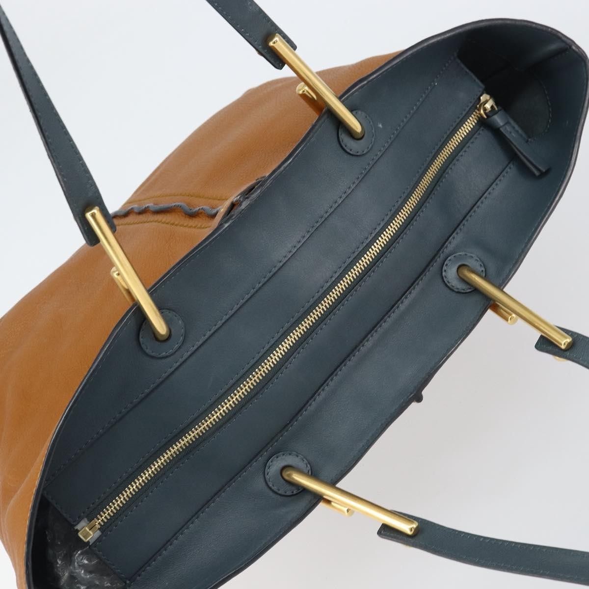 Chloe Keri Tote Leather, BROWN, LEATHER, Tote bag