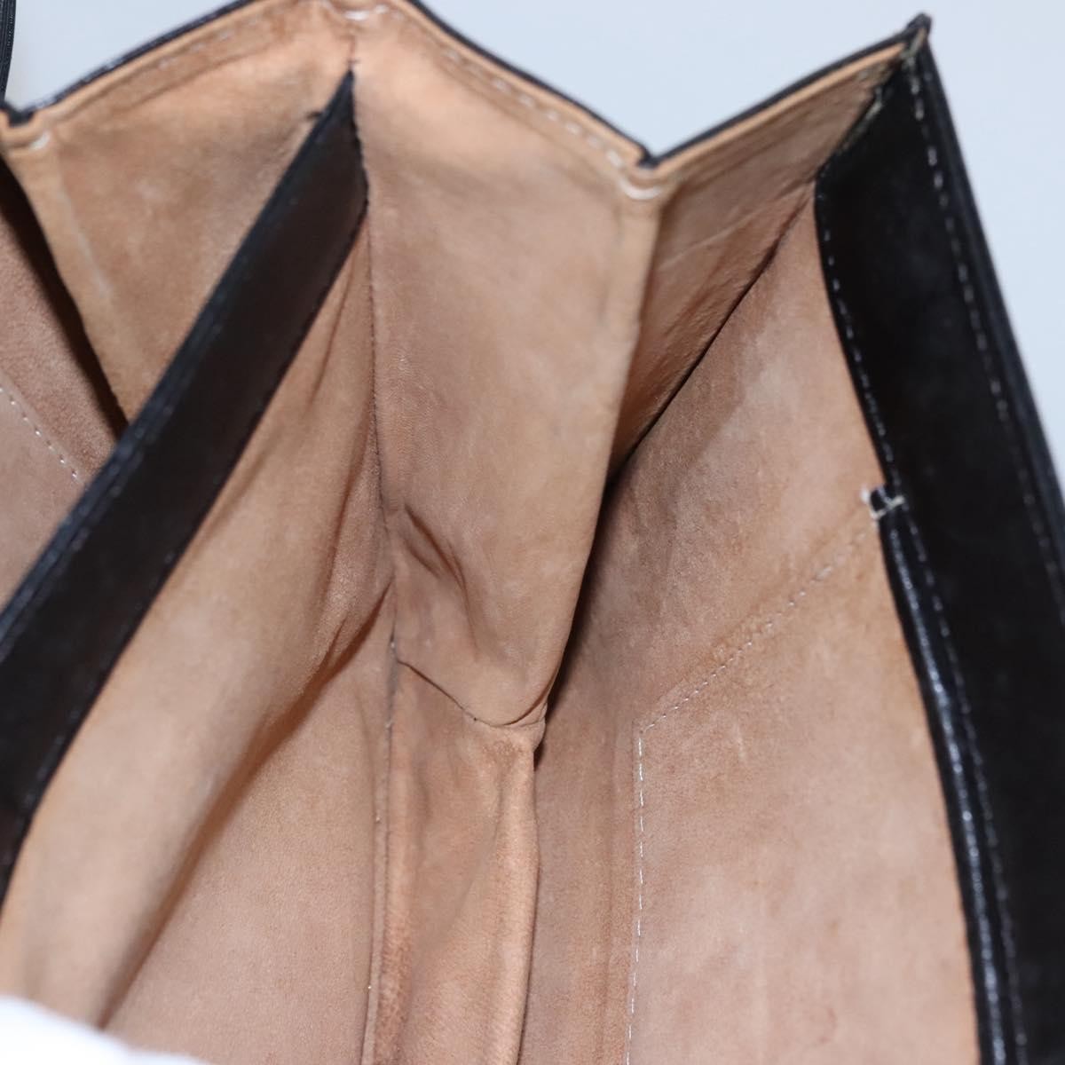 Saint Laurent Vintage Shoulder Bag Leather, BLACK, LEATHER, Shoulder bag