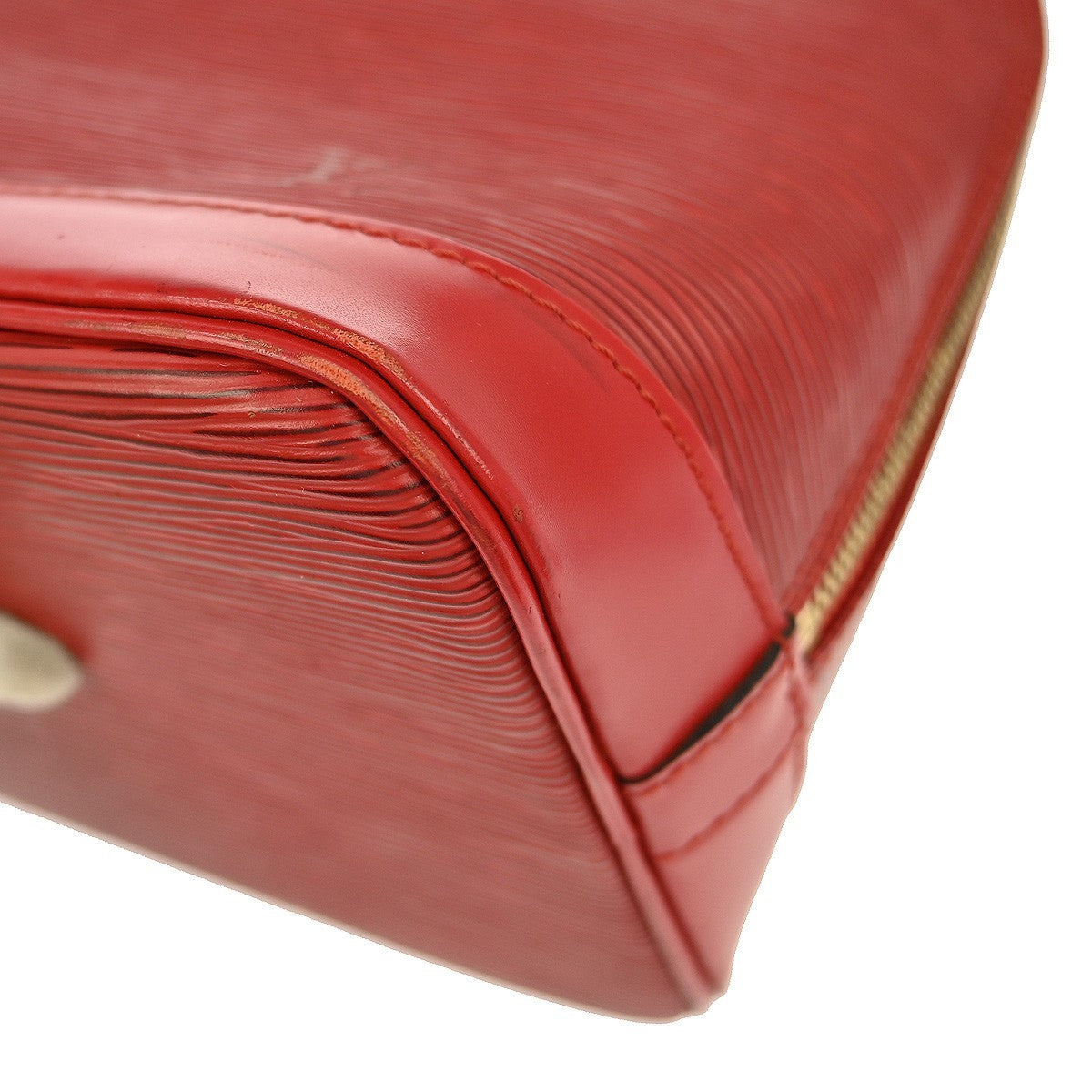 Louis Vuitton Alma Handbag Epi Leather, RED, LEATHER, Handbag