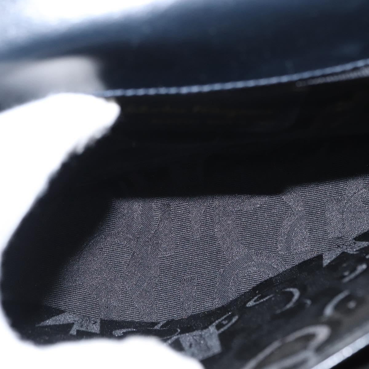 Salvatore Ferragamo Convertible Top Handle Bag Leather, NAVY, LEATHER, Handbag