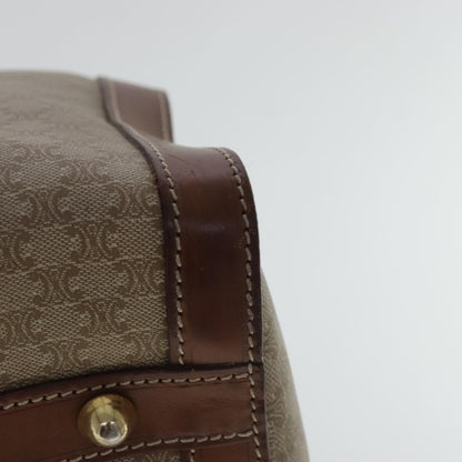 Celine Vintage Macadam Boston bag Canvas, BEIGE, CANVAS, Travel bag