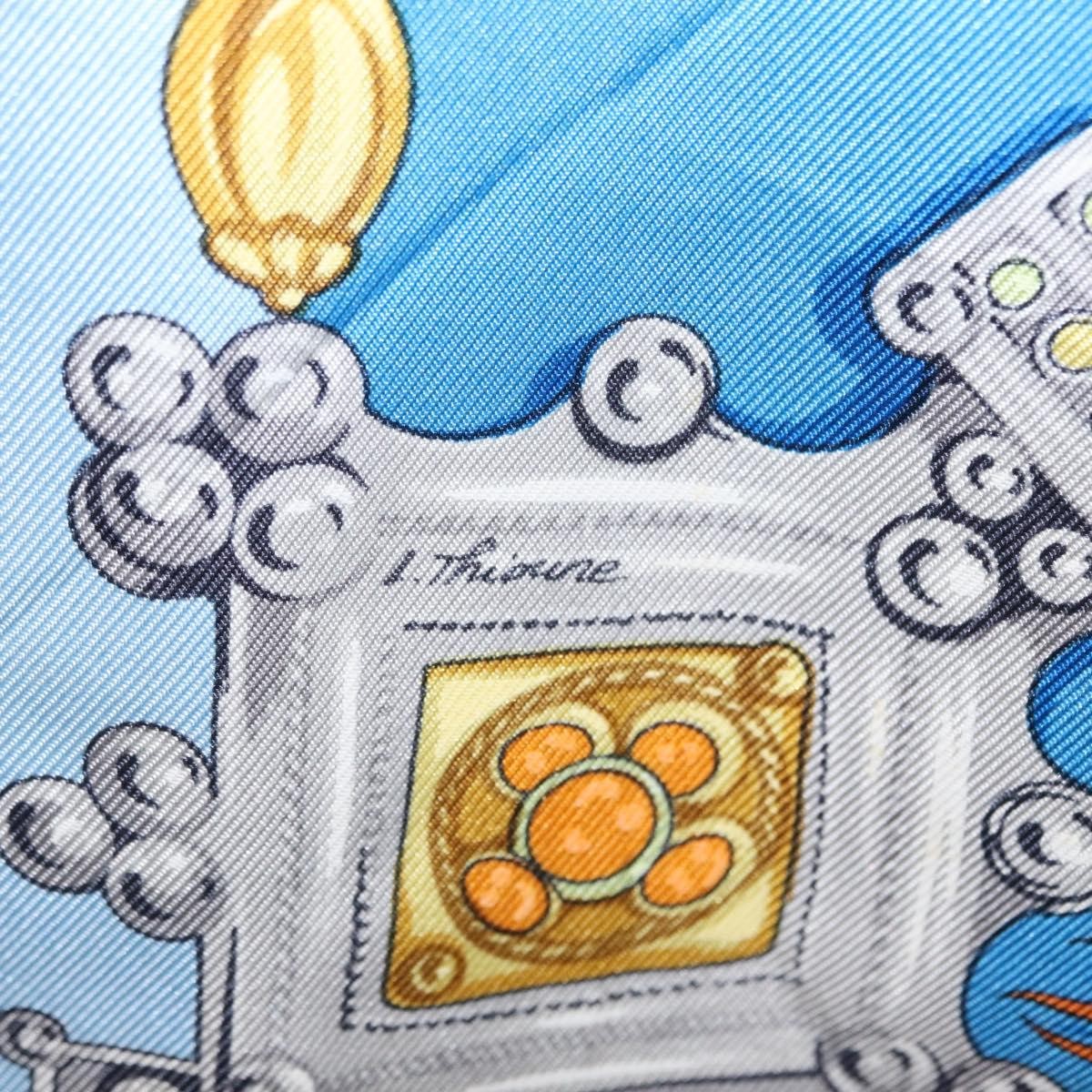 Hermes Carré 90 Silk multicolor, BLUE, SILK, Scarve & shawl