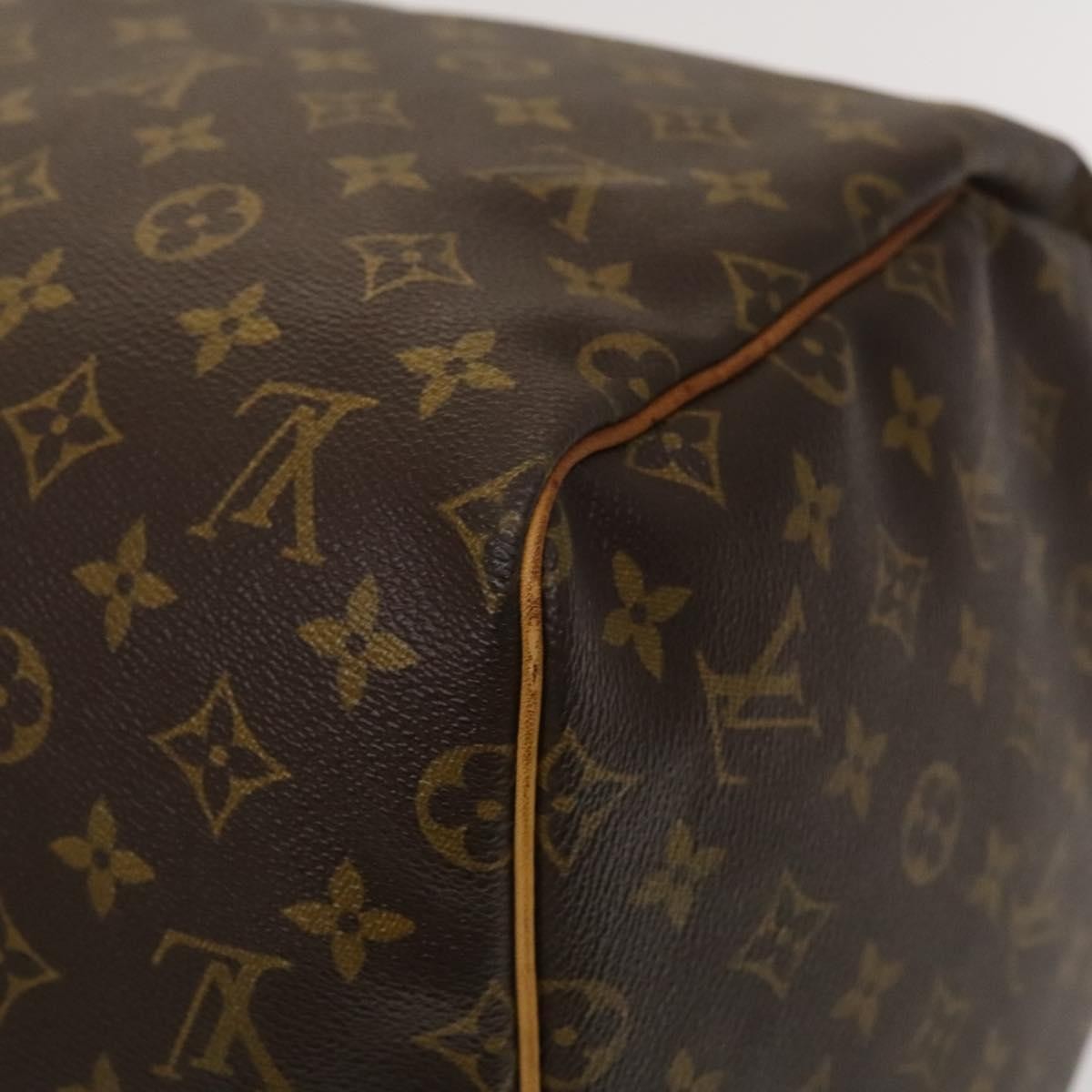 Louis Vuitton Keepall Bag Monogram Canvas, BROWN, CANVAS, Travel bag