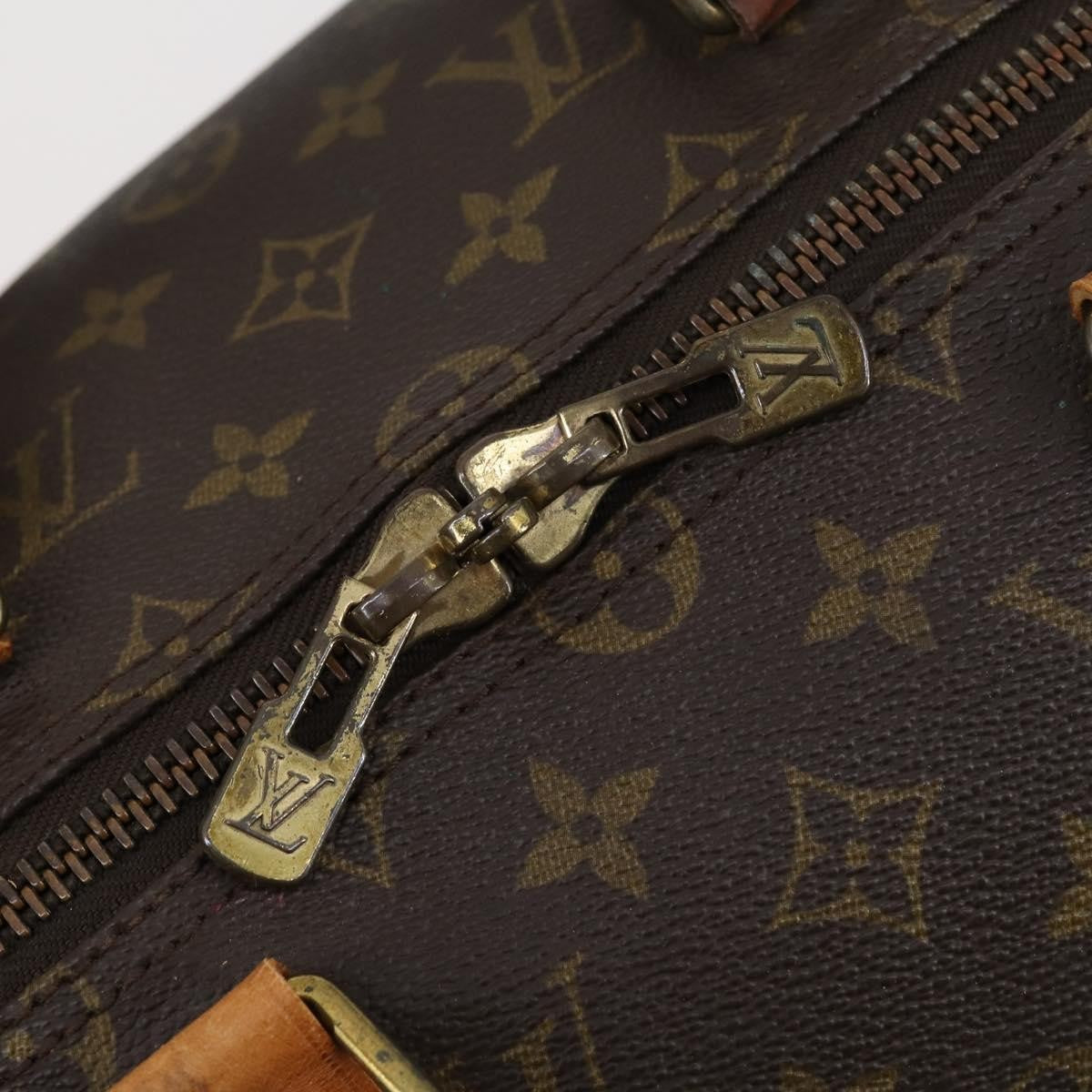 Louis Vuitton Keepall Bag Monogram Canvas, BROWN, CANVAS, Travel bag