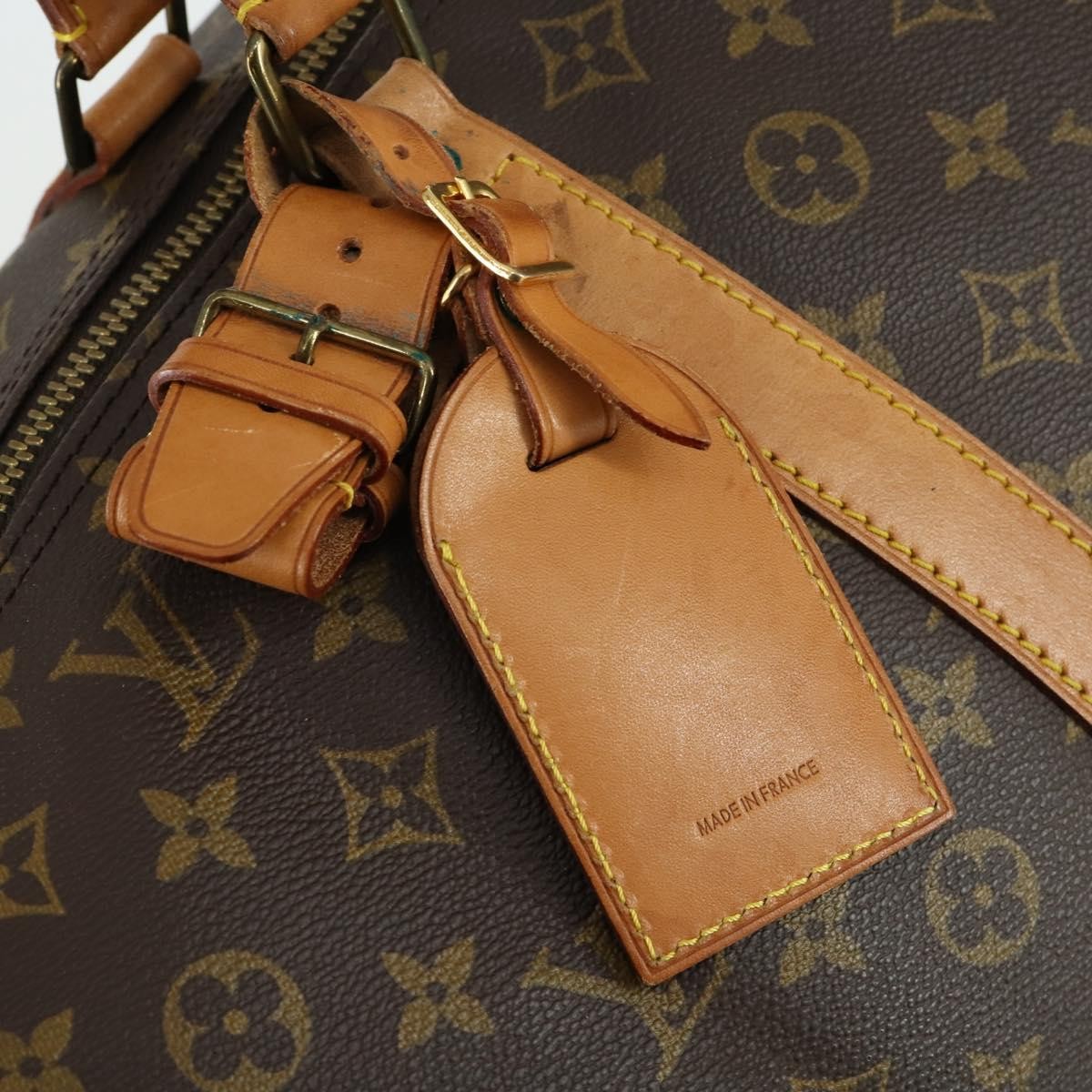 Louis Vuitton Keepall Bag Monogram Canvas, BROWN, CANVAS, Travel bag