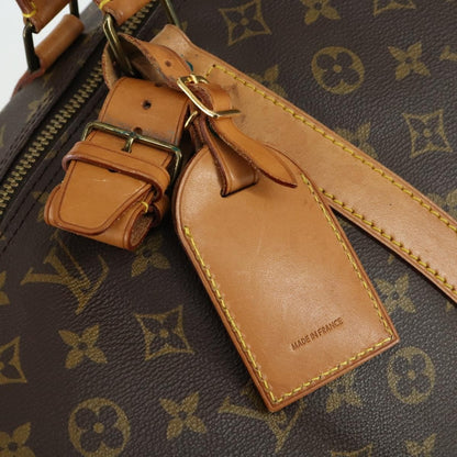 Louis Vuitton Keepall Bag Monogram Canvas, BROWN, CANVAS, Travel bag
