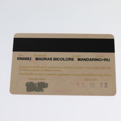 Miu Miu Madras Convertible Lock Tote Leather, RED, LEATHER, Handbag