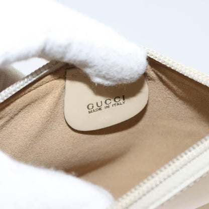 Gucci Vintage Handbag Enamel, BEIGE, PATENT_LEATHER, Handbag