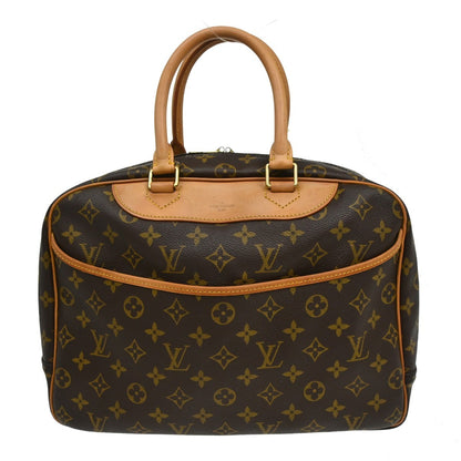 Louis Vuitton Deauville Handbag Monogram Canvas, Brown, Canvas, Handbag