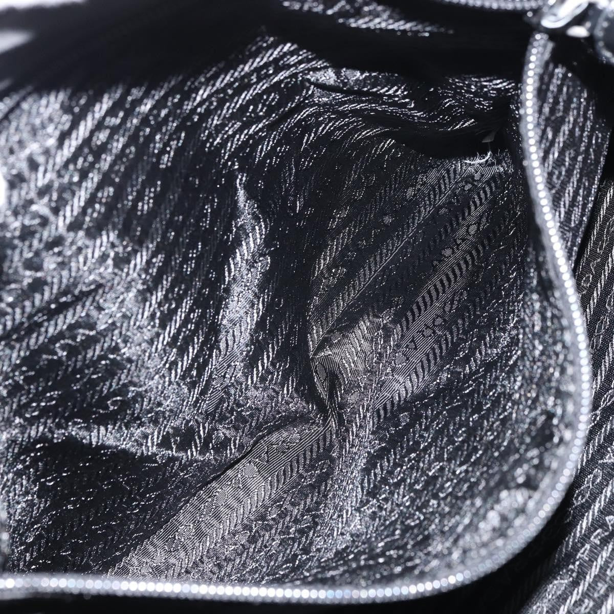 Prada Vintage Zip Tote Tessuto, BLACK, NYLON, Tote bag