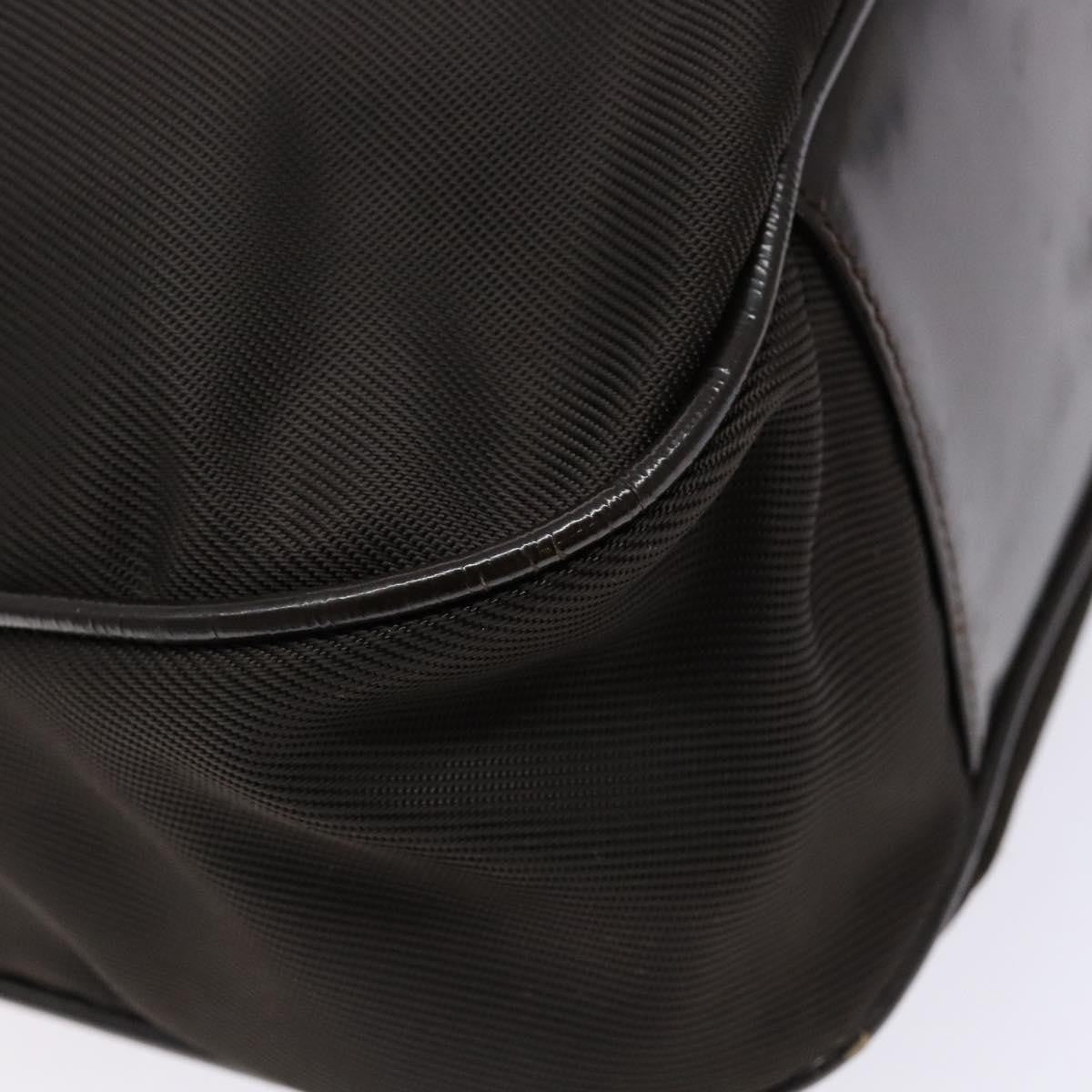 Gucci Vintage Bamboo Shoulder Bag Nylon, BROWN, NYLON, Shoulder bag