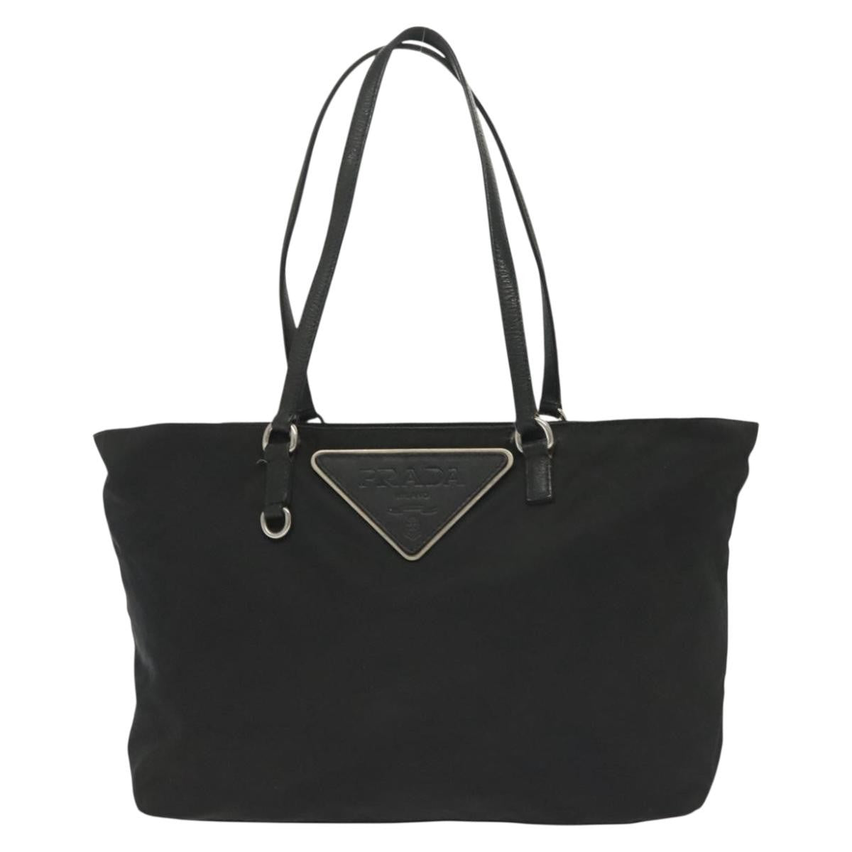 Prada Vintage Tote Tessuto, BLACK, NYLON, Tote bag