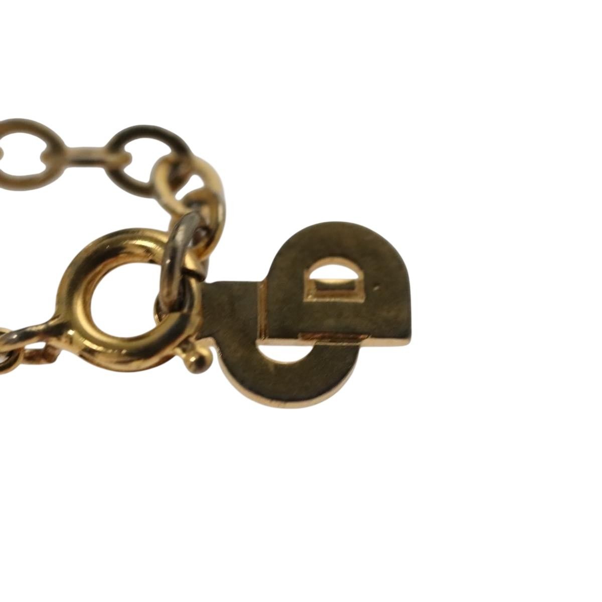 Christian Dior CD Pendant Necklace Metal, GOLD, METAL, Necklace