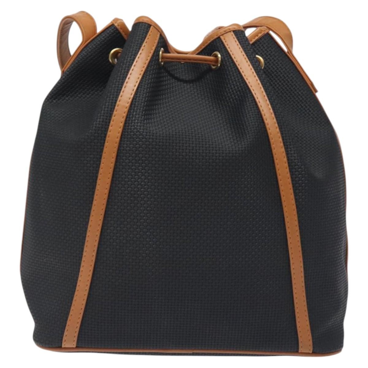 Saint Laurent Vintage Shoulder Bag Canvas, BLACK, CANVAS, Shoulder bag