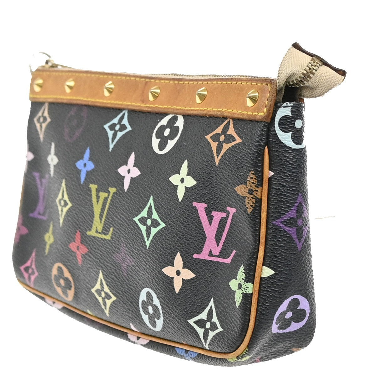 Louis Vuitton Pochette Accessoires Monogram Multicolor, Multicolour, Leather, Clutch