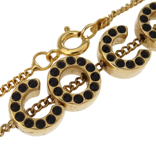 Chanel CC Charm Bracelet Metal with Crystal, GOLD, GOLD_PLATED, Bracelet