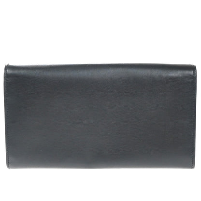 Saint Laurent Bellechasse Flap Wallet Leather, BLACK, LEATHER, Wallets