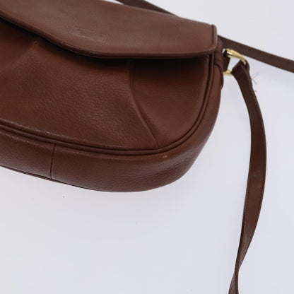 Burberry Flap Shoulder Bag Leather, BROWN, LEATHER, Shoulder bag