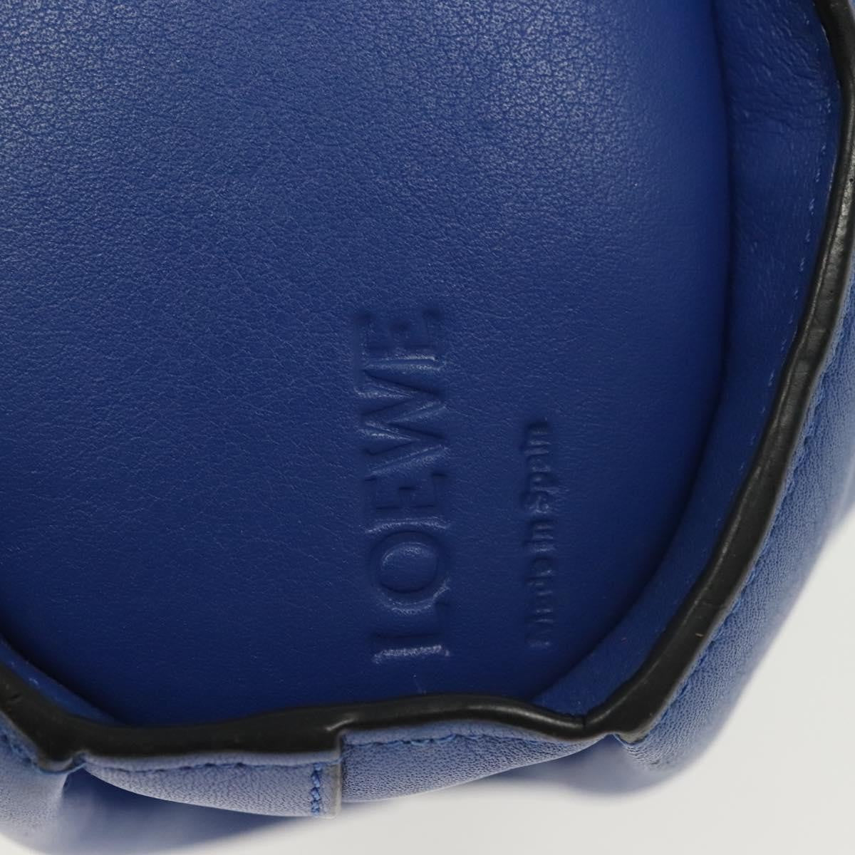 Loewe Elephant Bag Leather, BLUE, LEATHER, Bag