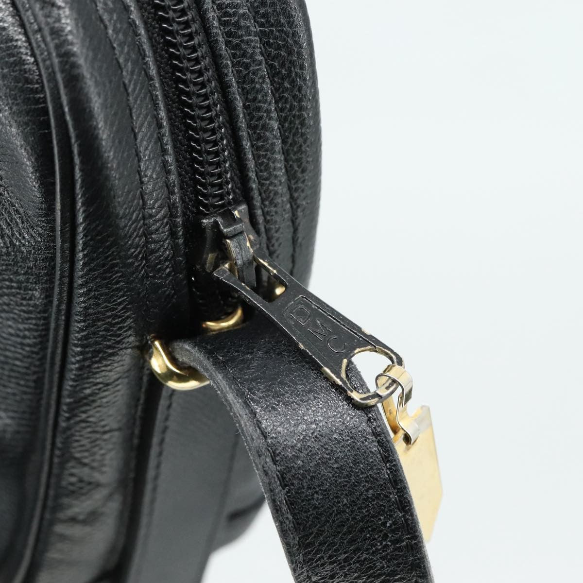 Saint Laurent Vintage Shoulder Bag Leather, BLACK, LEATHER, Shoulder bag