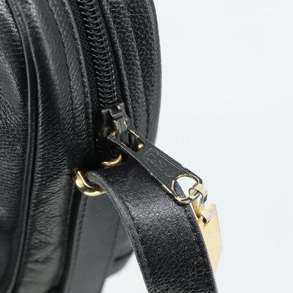 Saint Laurent Vintage Shoulder Bag Leather, BLACK, LEATHER, Shoulder bag