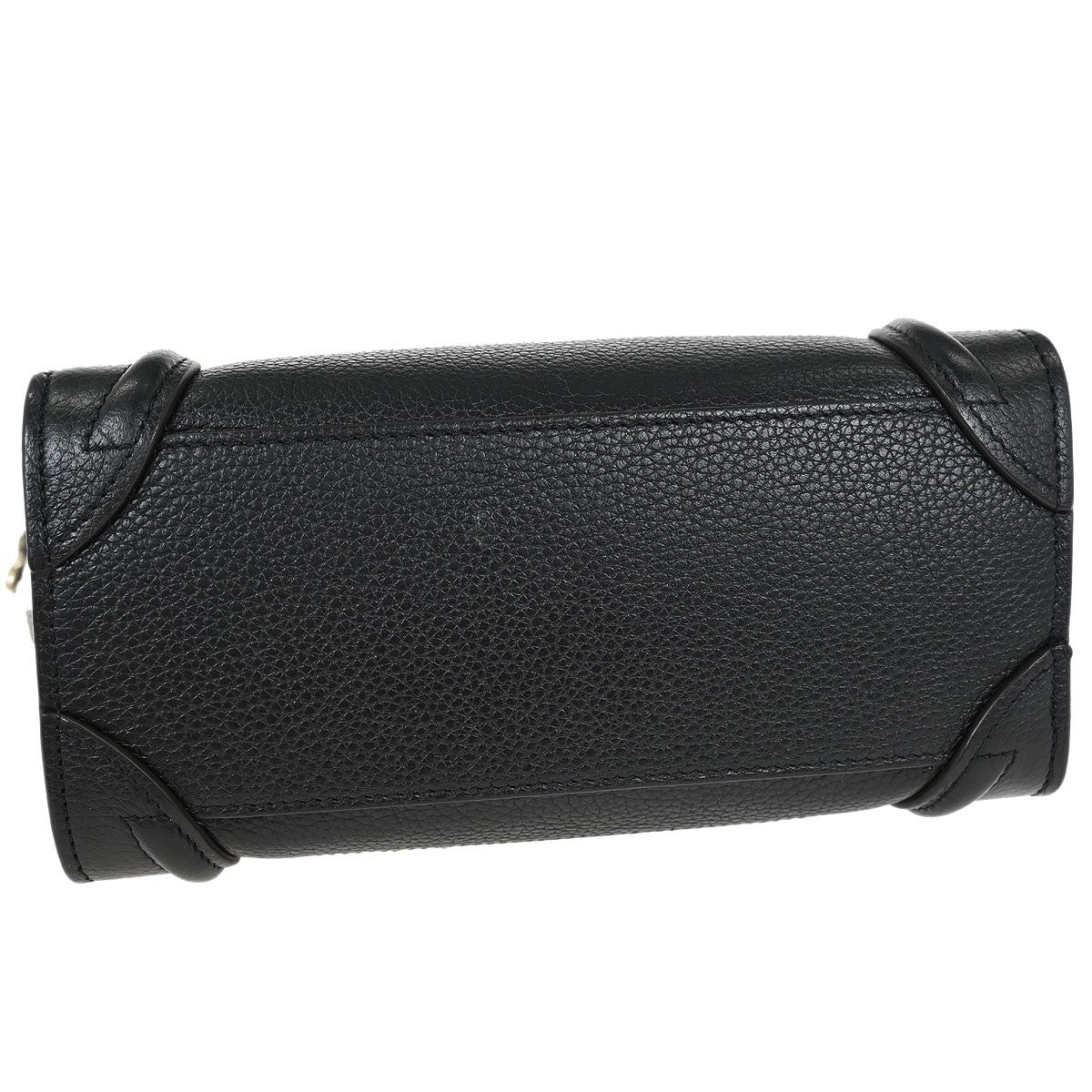 Celine Luggage Bag Grainy Leather, BLACK, LEATHER, Handbag