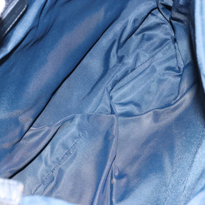 Christian Dior Vintage Trotter Shoulder Bag Canvas, NAVY, CANVAS, Shoulder bag