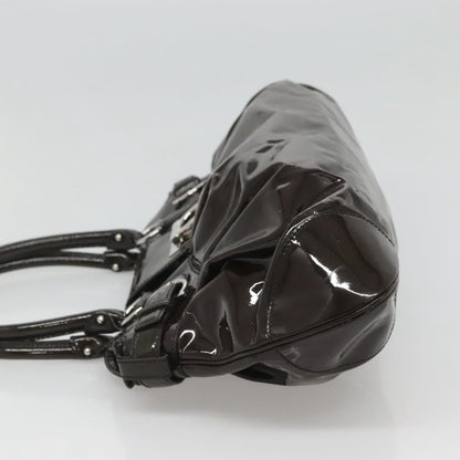 Salvatore Ferragamo Marisa Satchel Patent leather, BROWN, PATENT_LEATHER, Tote bag