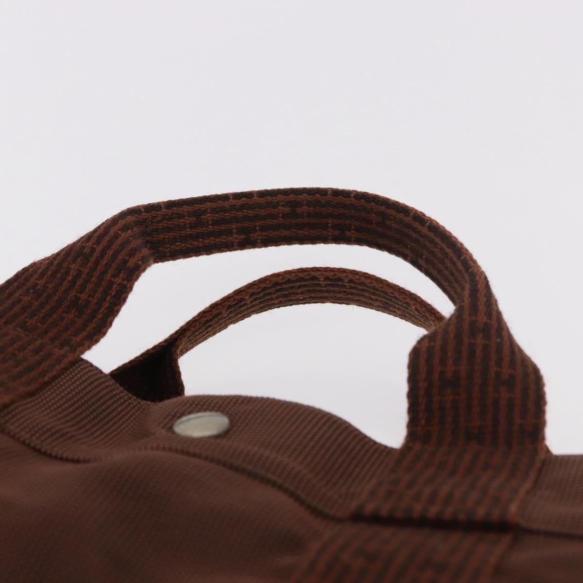 Hermes Fourre Tout Tote Canvas, Brown, Canvas, Tote Bag