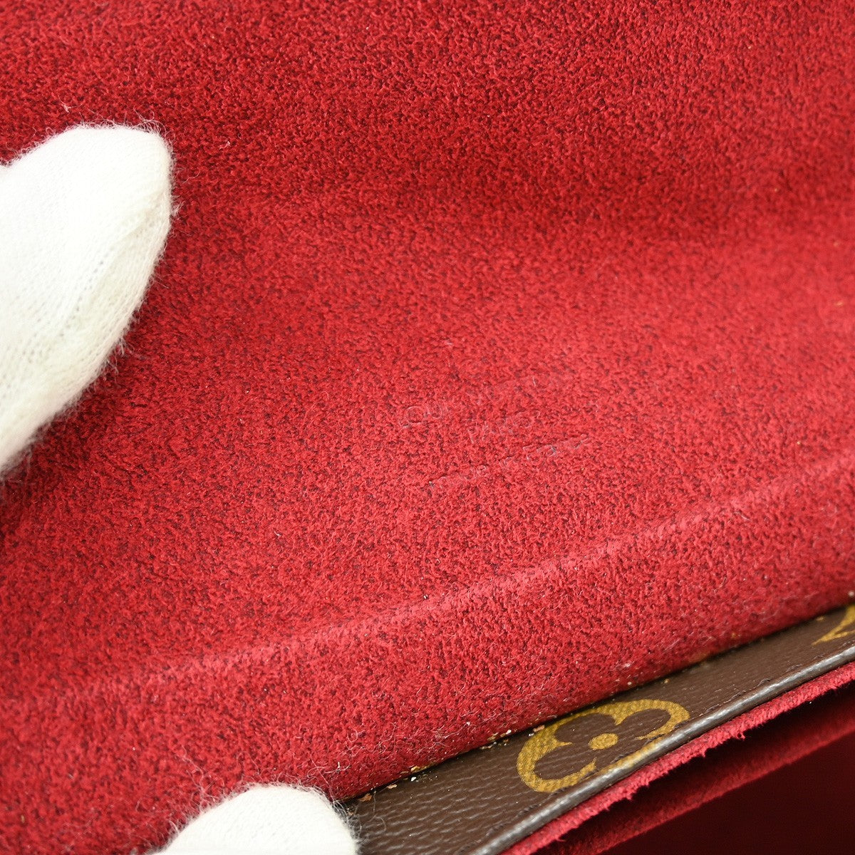 Louis Vuitton Sonatine Handbag Monogram Canvas, BROWN, CANVAS, Handbag