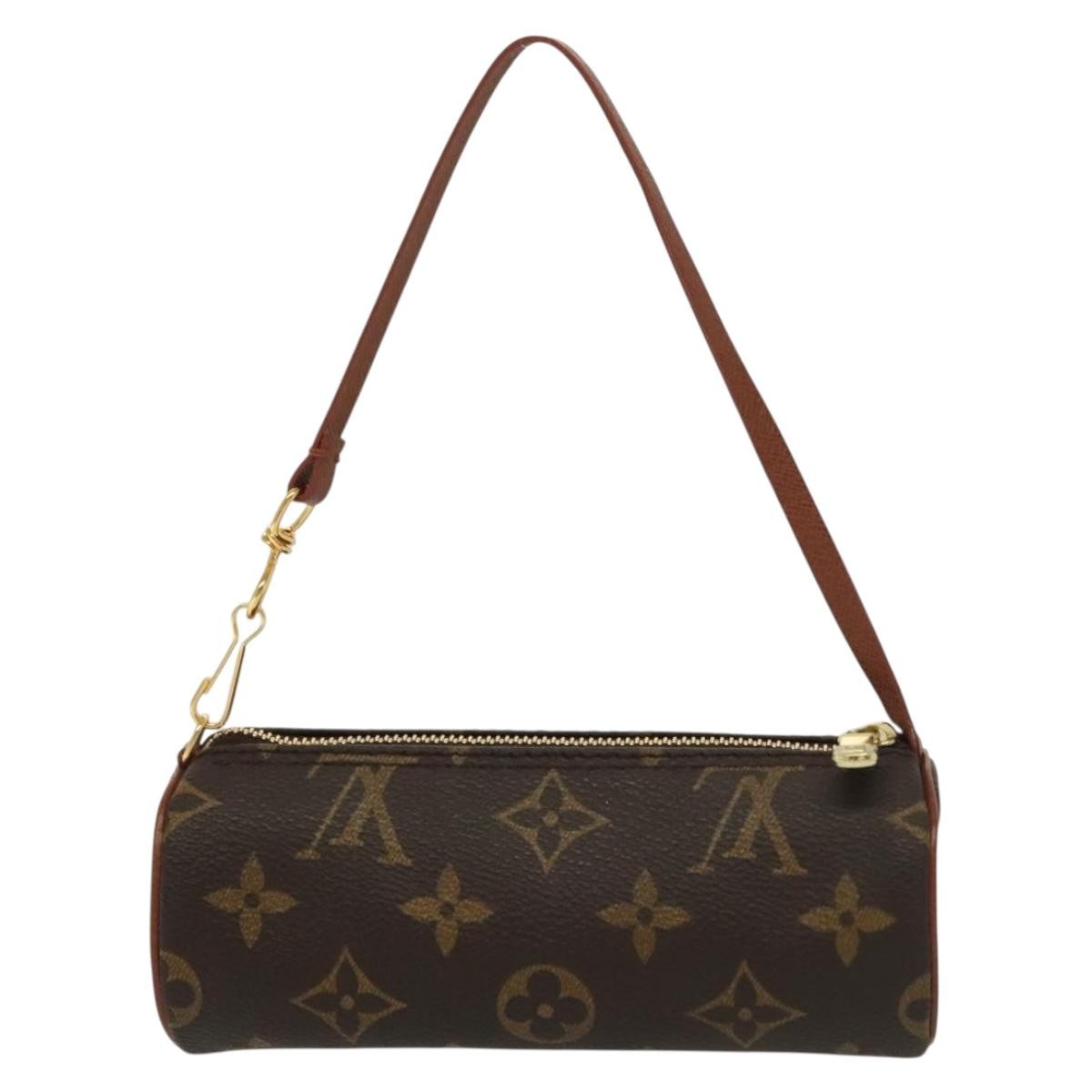 Louis Vuitton Papillon Pochette Monogram Canvas, BROWN, CANVAS, Handbag
