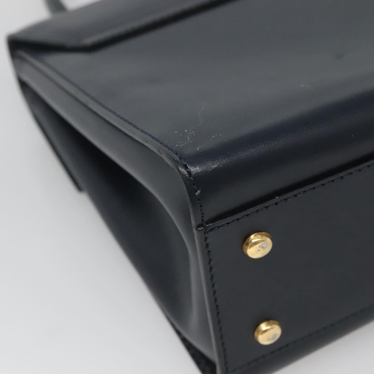 Celine Handbag Leather, NAVY, LEATHER, Handbag