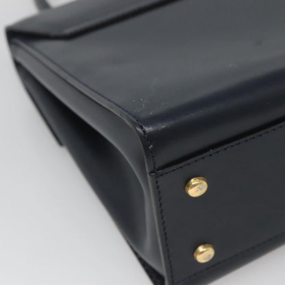 Celine Handbag Leather, NAVY, LEATHER, Handbag
