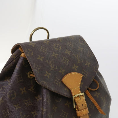 Louis Vuitton Montsouris Backpack Monogram Canvas, BROWN, CANVAS, Backpack