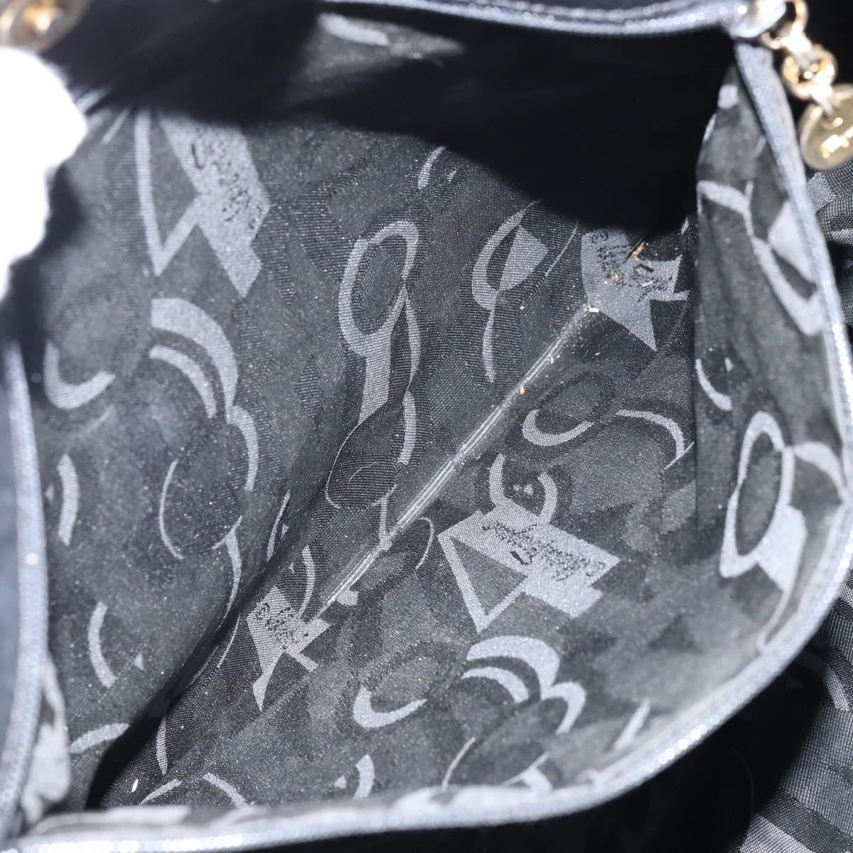 Salvatore Ferragamo Vala Shoulder Bag Canvas, BLACK, CANVAS, Shoulder bag