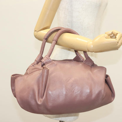 Loewe Anagram Logo Nappa Aire Hand Bag Leather, PINK, LEATHER, Handbag