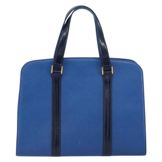 Burberry Vintage Handbag Leather, Blue, Leather, Handbag