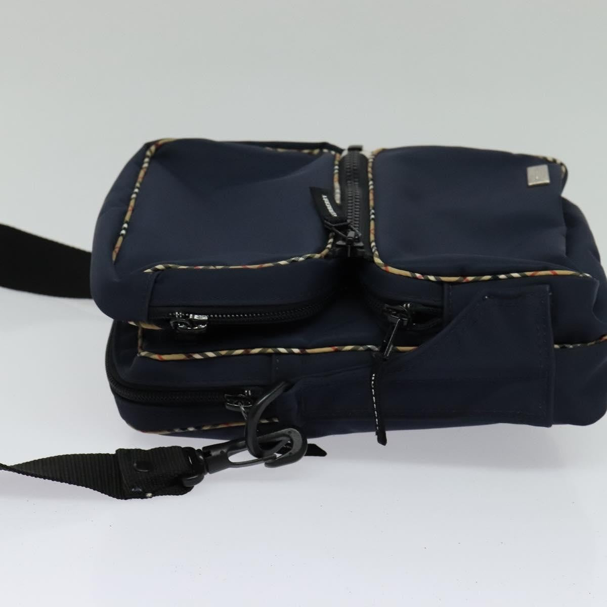 Burberry Vintage Shoulder Bag Nylon, NAVY, NYLON, Shoulder bag