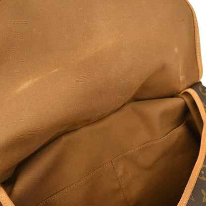 Louis Vuitton Saumur Handbag Monogram Canvas, BROWN, CANVAS, Shoulder bag