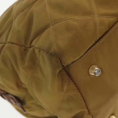 Prada Chain Shoulder Bag Tessuto, BEIGE, NYLON, Shoulder bag