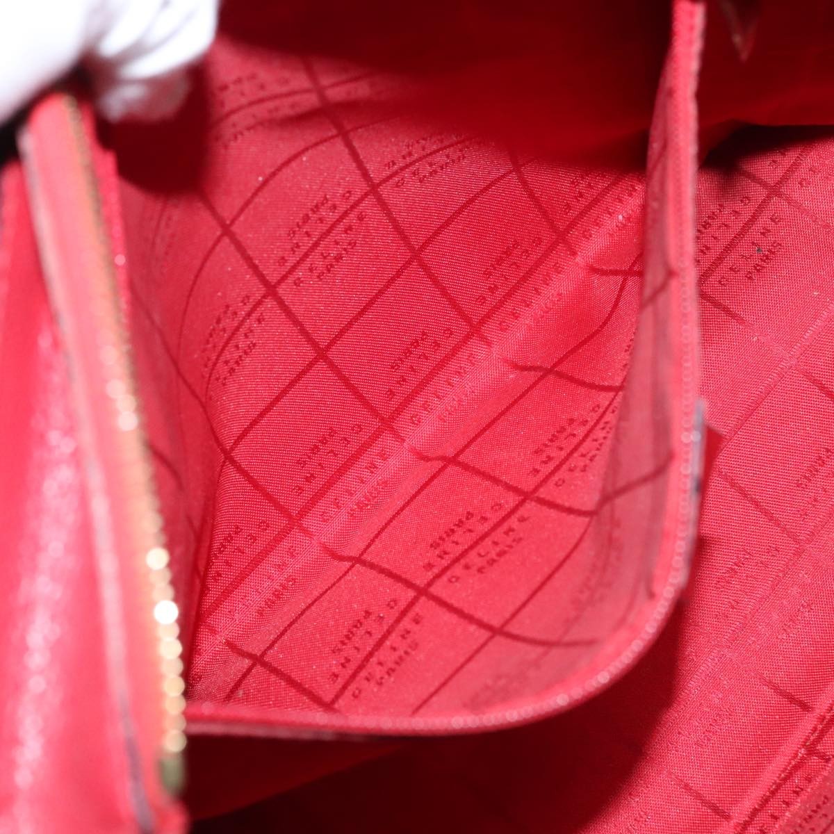Celine Handbag Leather, RED, LEATHER, Handbag